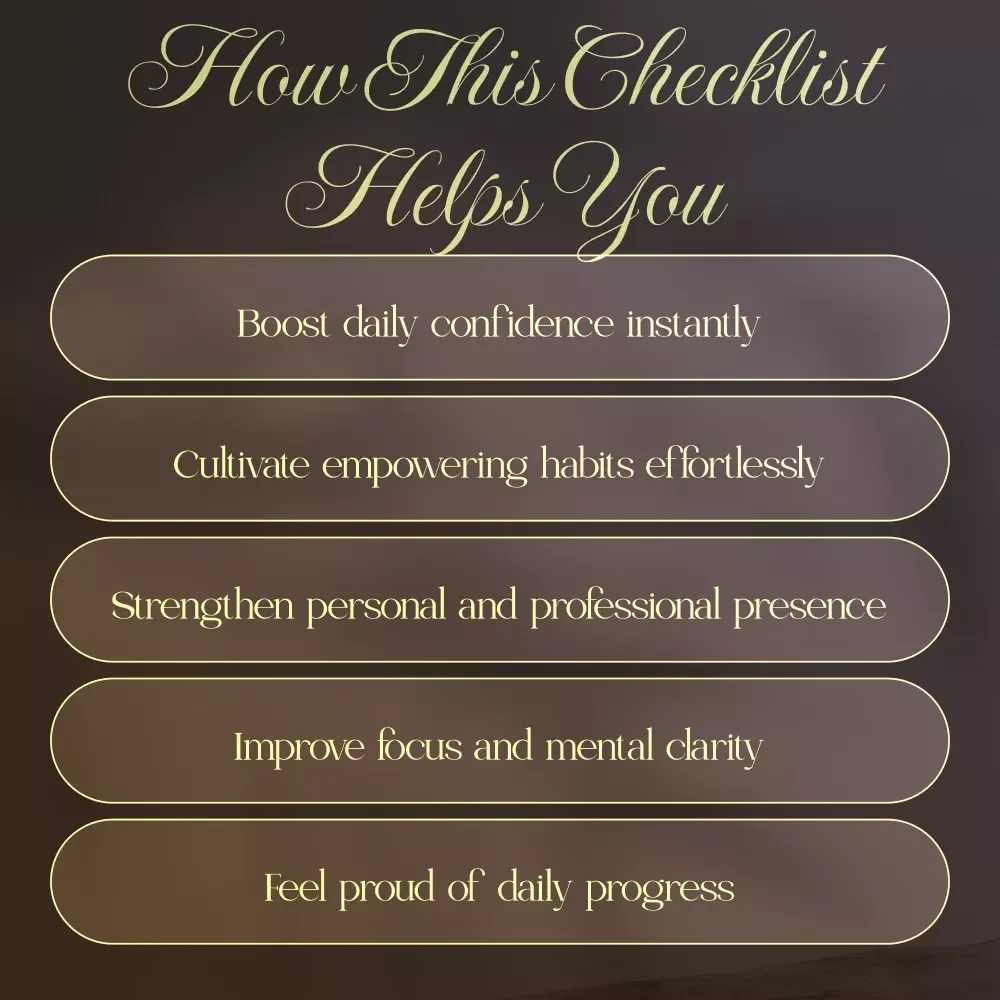 Daily Micro-Habits for Confidence Checklist - Build Daily Confidence with Simple Habits
