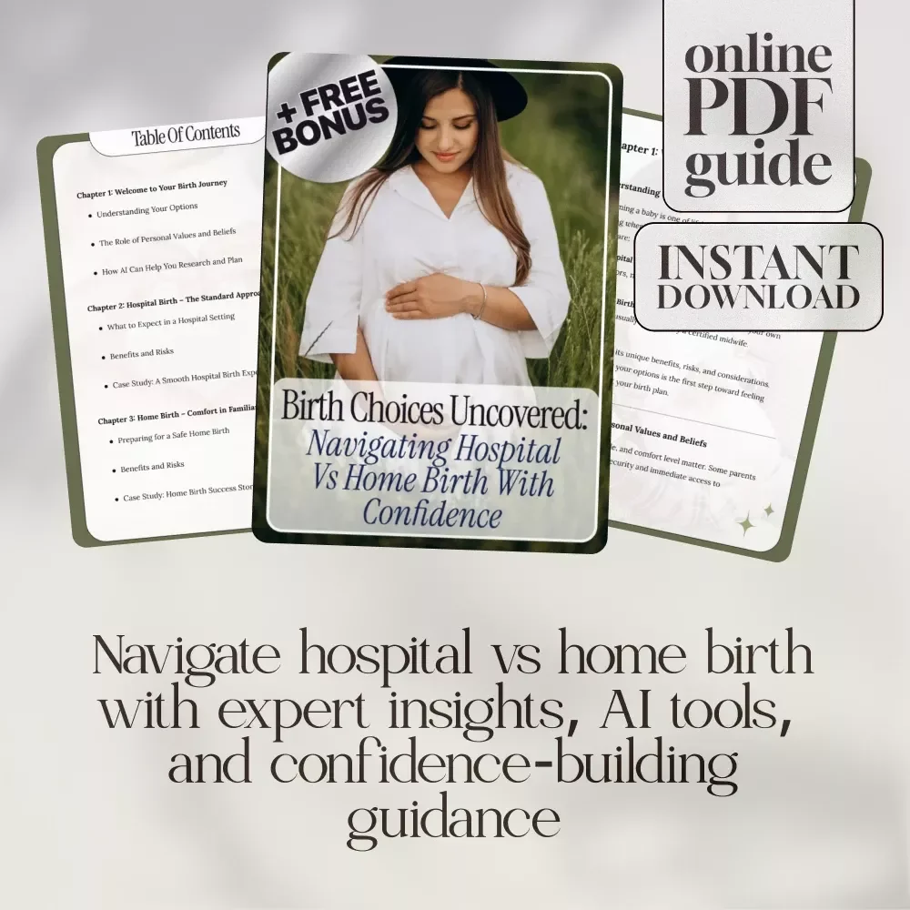 Birth Choices Uncovered: Navigating Hospital vs Home Birth with Confidence | Comprehensive Ebook for Expecting Parents | Hospital Birth vs Home Birth Comparison Guide
