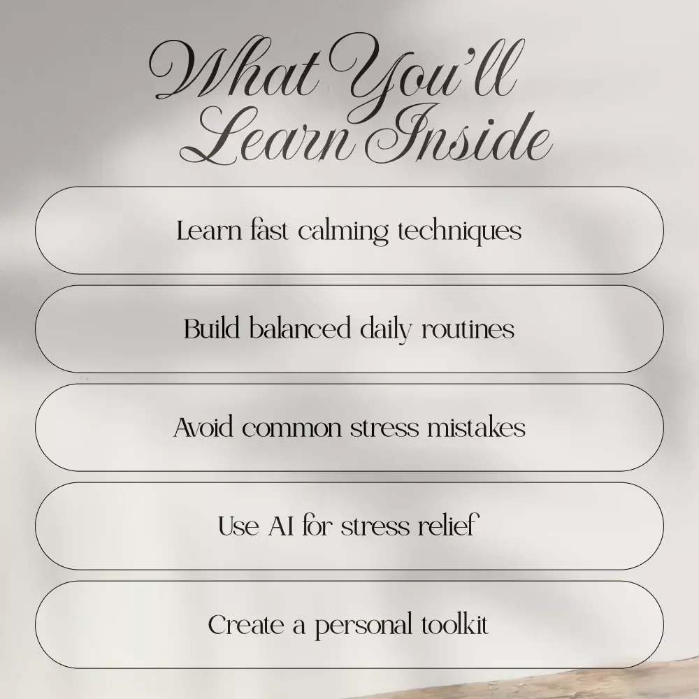 Your Daily Stress Reset Guide | How to Manage Stress Effectively with Practical Habits, AI Tools & Daily Routines