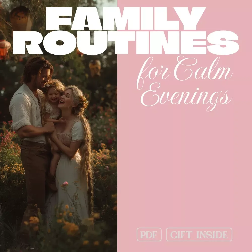 Simple Family Routines for Calm Evenings - eBook for Peaceful Bedtimes and Family Connection