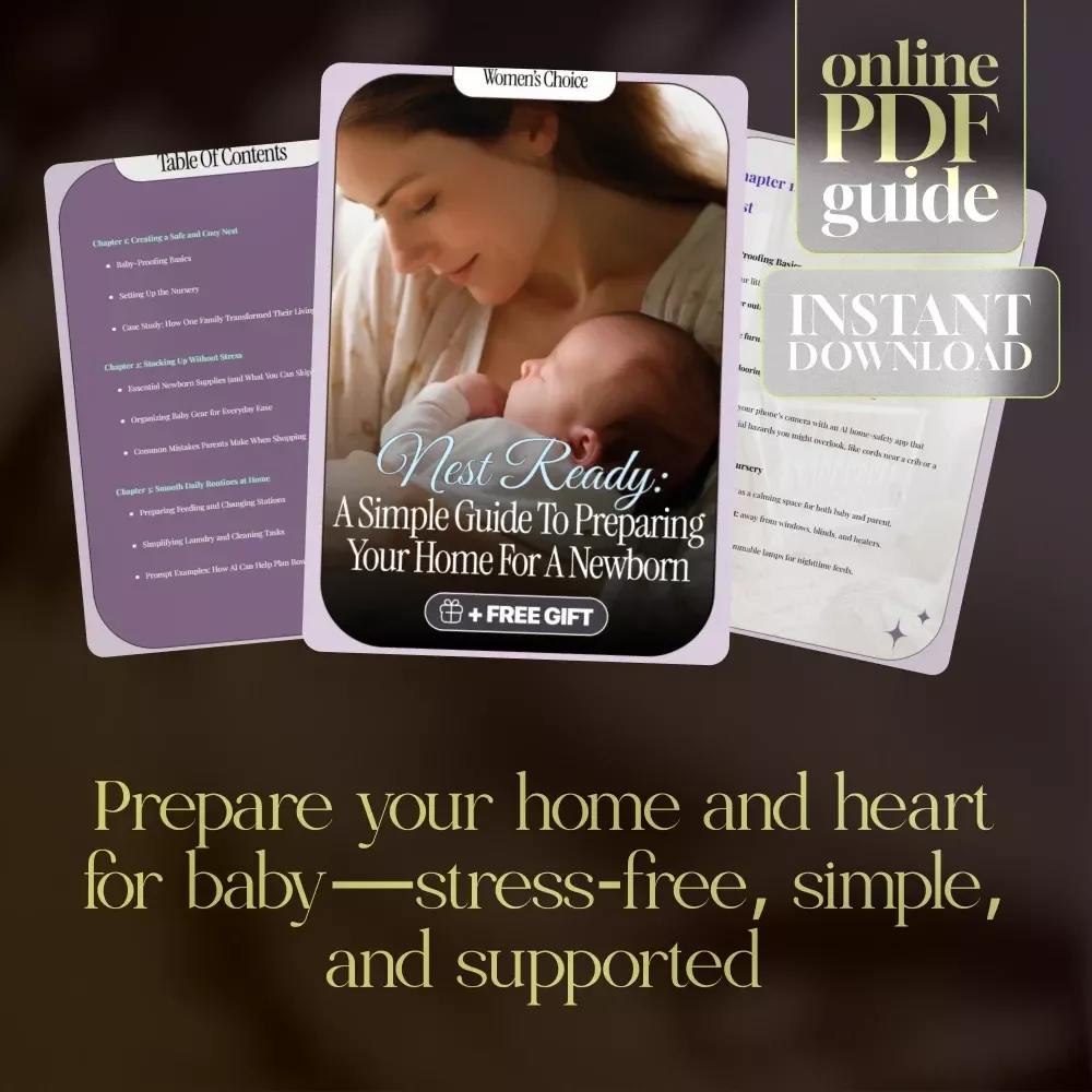 Nest Ready: A Simple Guide to Preparing Your Home for a Newborn | Digital Download Guide, eBook & Checklist for New Parents