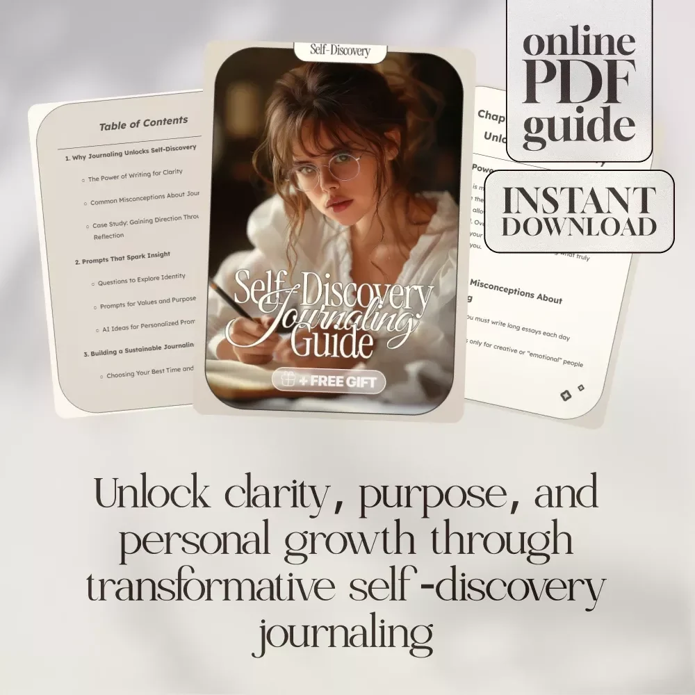 Self-Discovery Journaling Guide: Unlock Clarity, Insight & Purpose with Personalized Prompts