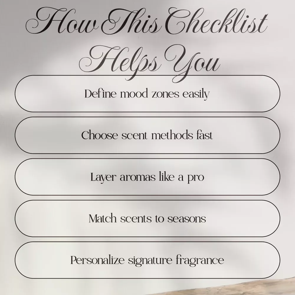 Home Scent Styling Checklist: Transform Your Space with Irresistible Aromas | Digital Download Guide for Home Scent Styling, Seasonal Fragrance Ideas & Mood-Boosting Aromas