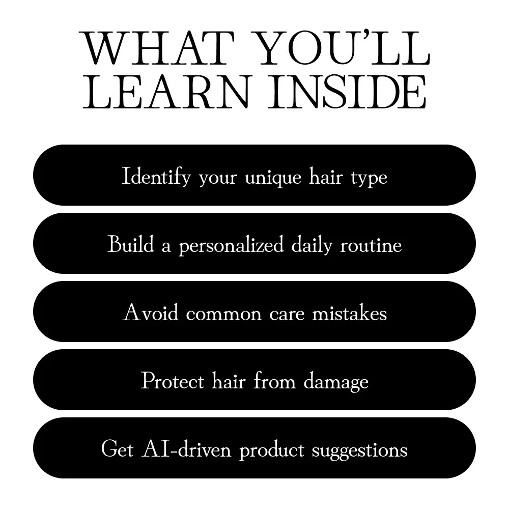 Hair Care Routines | Digital Guide for Healthy Hair | eBook with AI Hair Care Support, Styling & Protection Tips