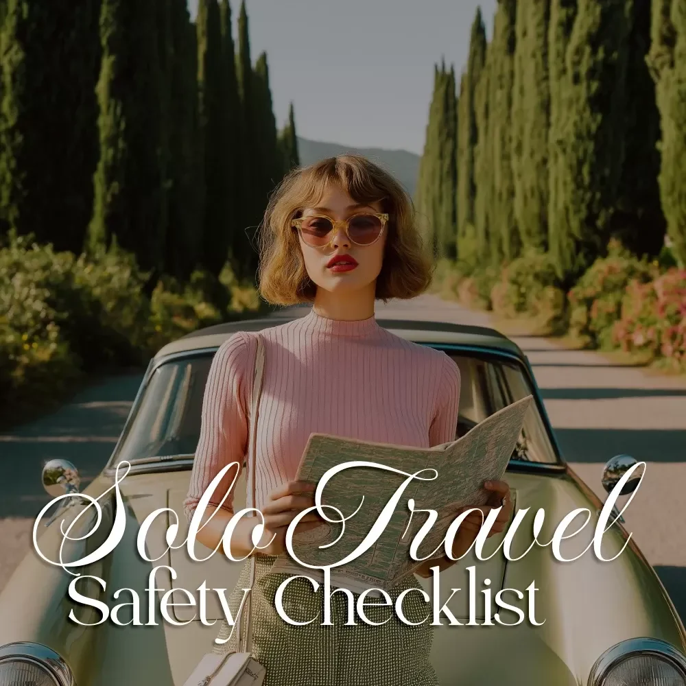 Solo Travel Safety Checklist for Women | Digital Download PDF | Essential Solo Travel Safety Guide for Female Travelers | Printable Travel Safety Checklist