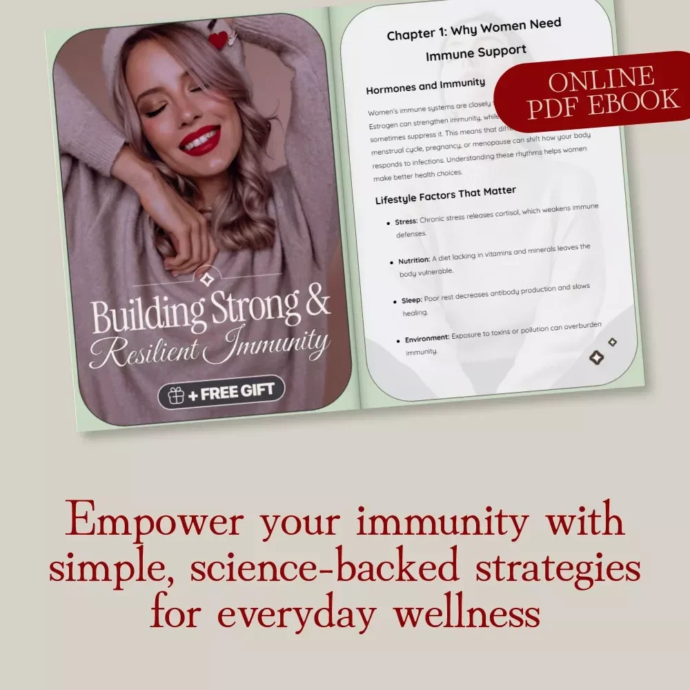 Building Strong & Resilient Immunity | How to Boost Immune System eBook for Women’s Wellness, Self-Care & Healthy Living