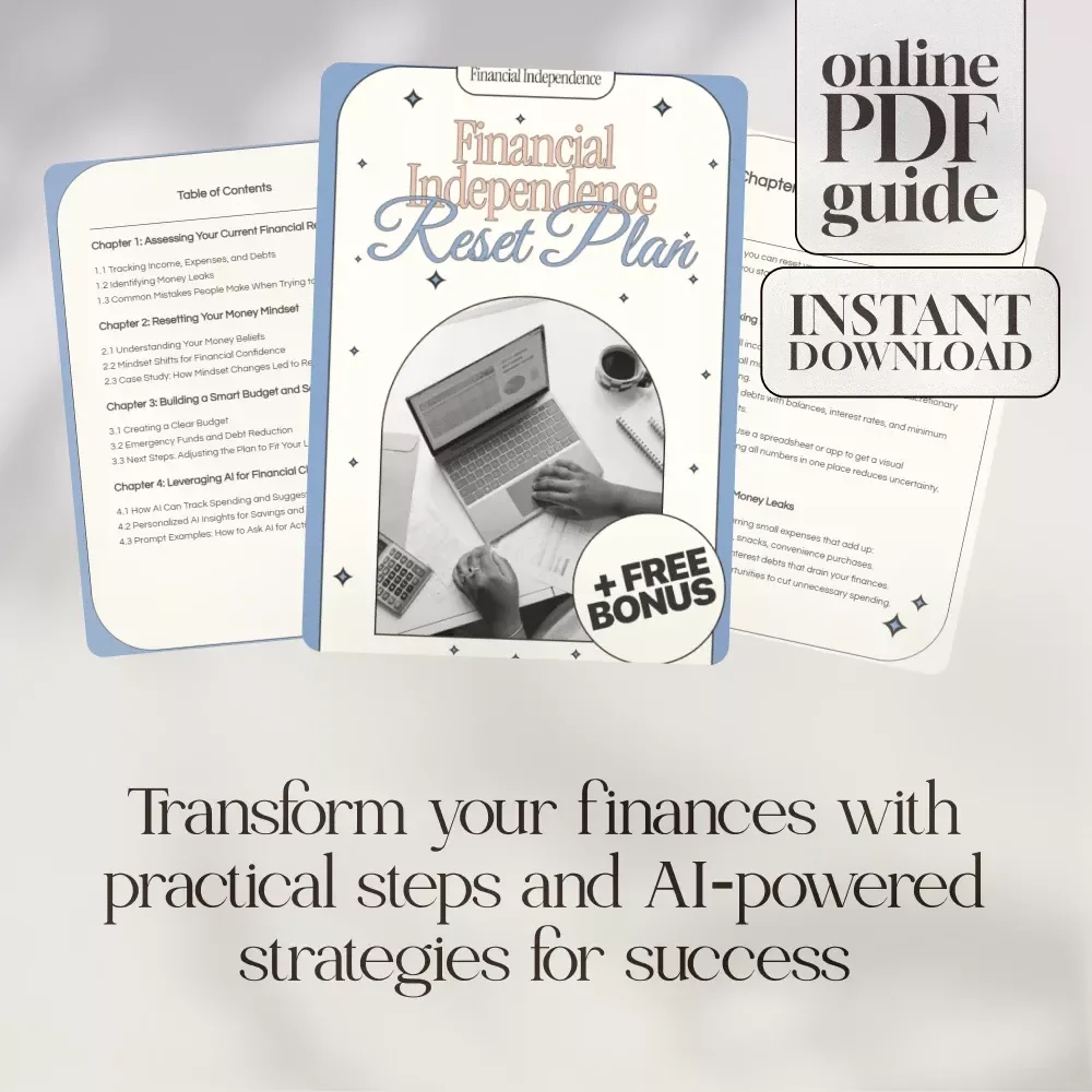 Financial Independence Reset Plan: A Comprehensive Guide to Take Control of Your Money and Build a Better Future