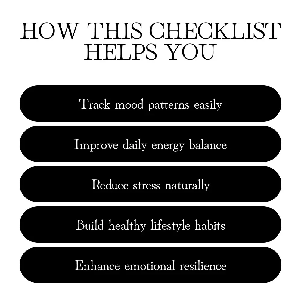 Hormones & Your Mental Well-Being | Printable Checklist to Track Moods, Balance Hormones & Support Mental Health | Can Hormones Affect Mental Health