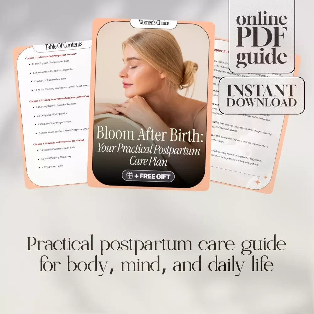 Bloom After Birth: Your Practical Postpartum Care Plan | Postpartum Recovery Guide, New Mom eBook, Digital Download Checklist for Healing
