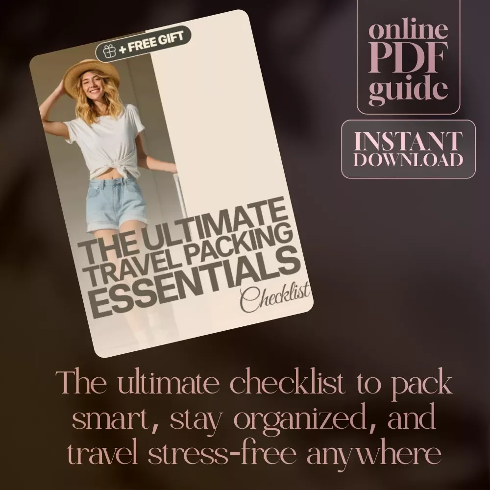 The Ultimate Travel Packing Essentials Checklist | Digital Download eBook Guide for Stress-Free Trips, Vacation, Business Travel & Adventure Planning