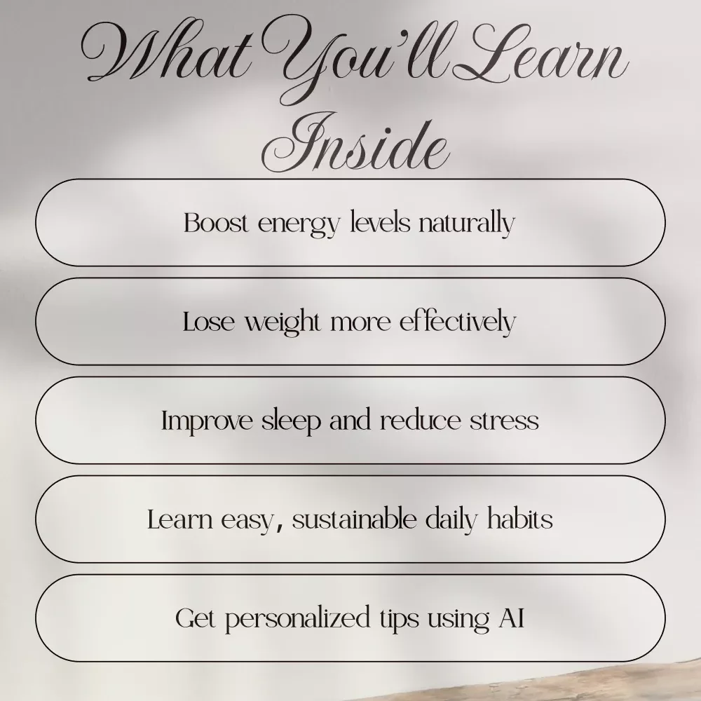 Revitalize Your Energy and Health - A Digital Ebook Guide with Science-Backed Habits for a Faster Metabolism