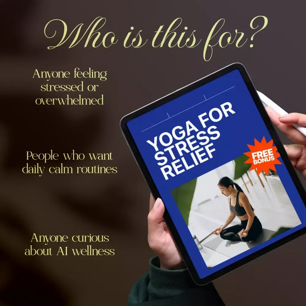 Yoga for Stress Relief | Calming Yoga Guide for Beginners | Digital Download for Relaxation & Mindfulness