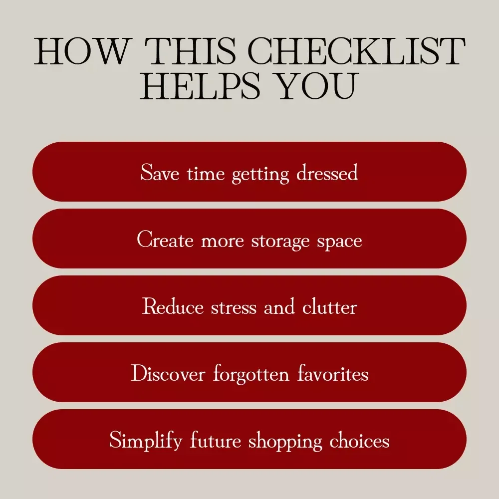 Closet Detox Checklist for a Fresh Start at Home | Printable At Home Closet Detox Guide, Digital Declutter & Organization PDF