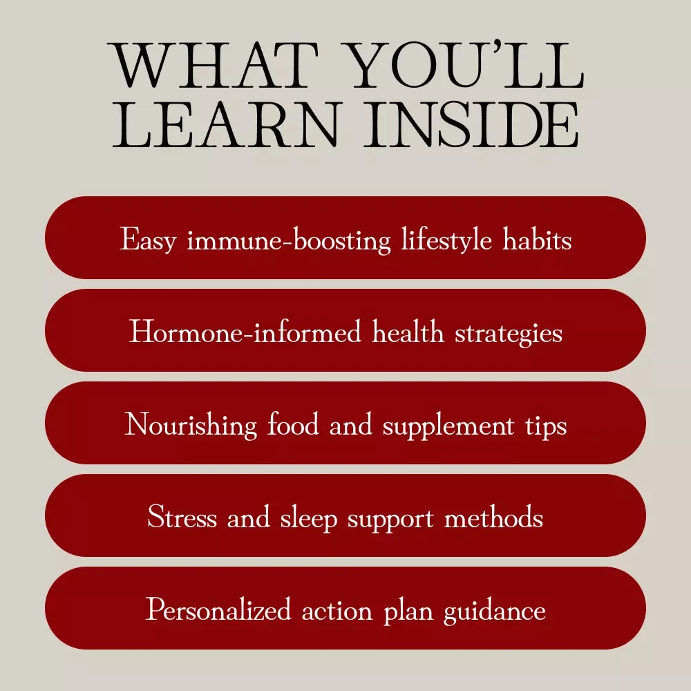 Building Strong & Resilient Immunity | How to Boost Immune System eBook for Women’s Wellness, Self-Care & Healthy Living