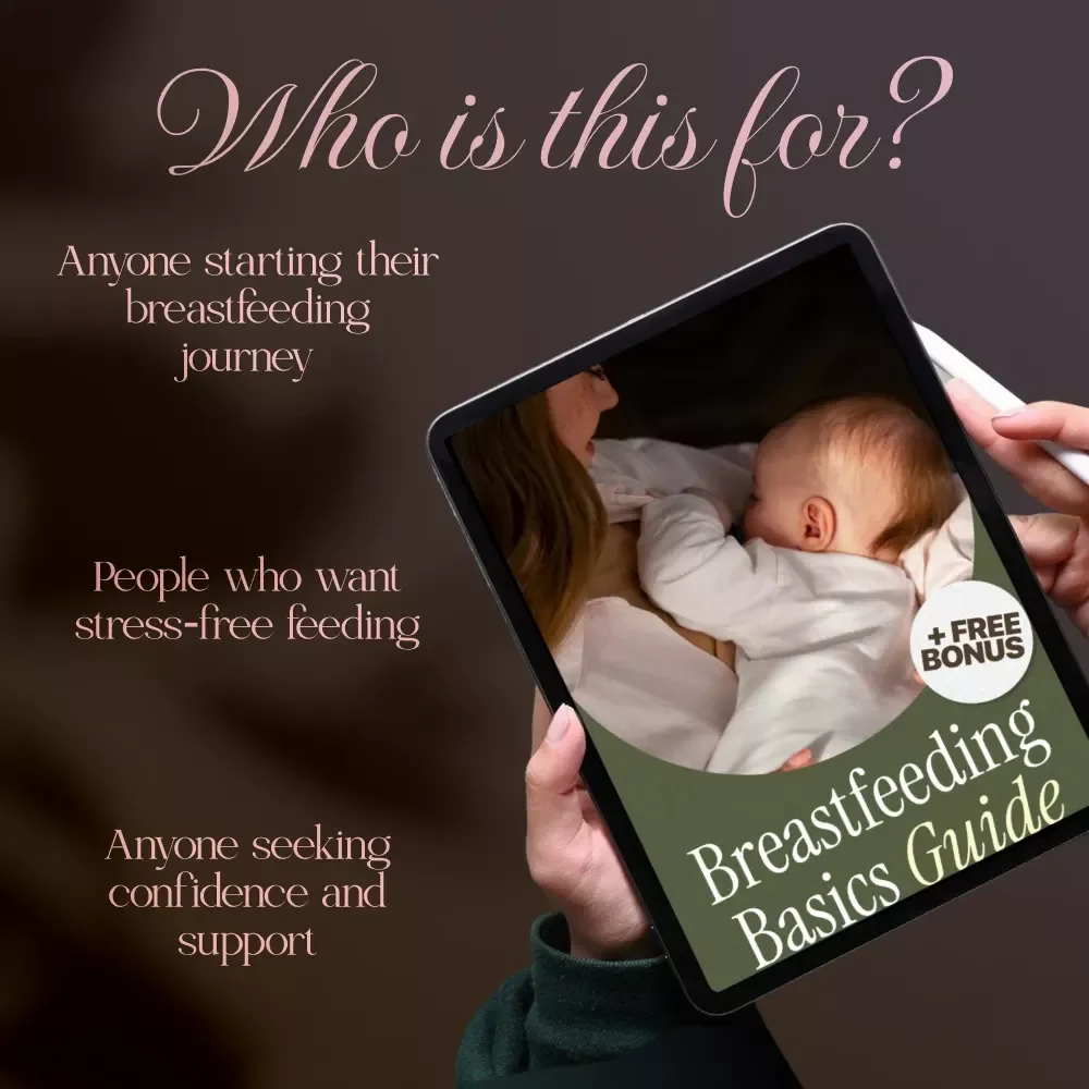 Breastfeeding Basics Guide | Digital Download eBook for New Moms, Parents, & Caregivers | Beginner-Friendly Breastfeeding Essentials, Tips, and AI-Powered Support