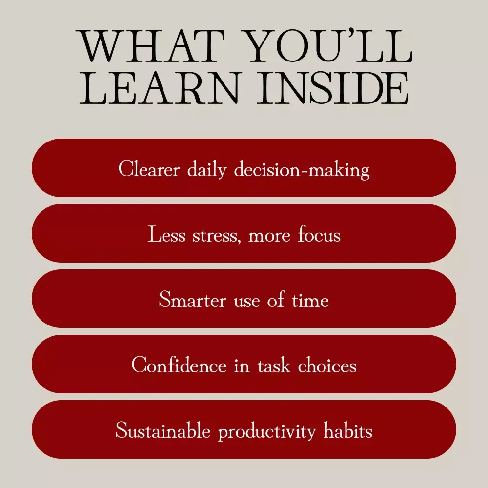 Prioritize Like a Pro | Task Prioritization Quick Guide | Digital Download Productivity eBook for Women