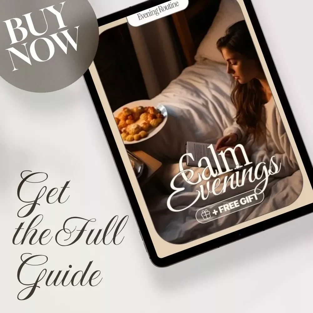 Calm Evenings | Evening Reflection Stress Journal Guide for Relaxation, Better Sleep & Mindful Nights | Digital Download eBook & Checklist