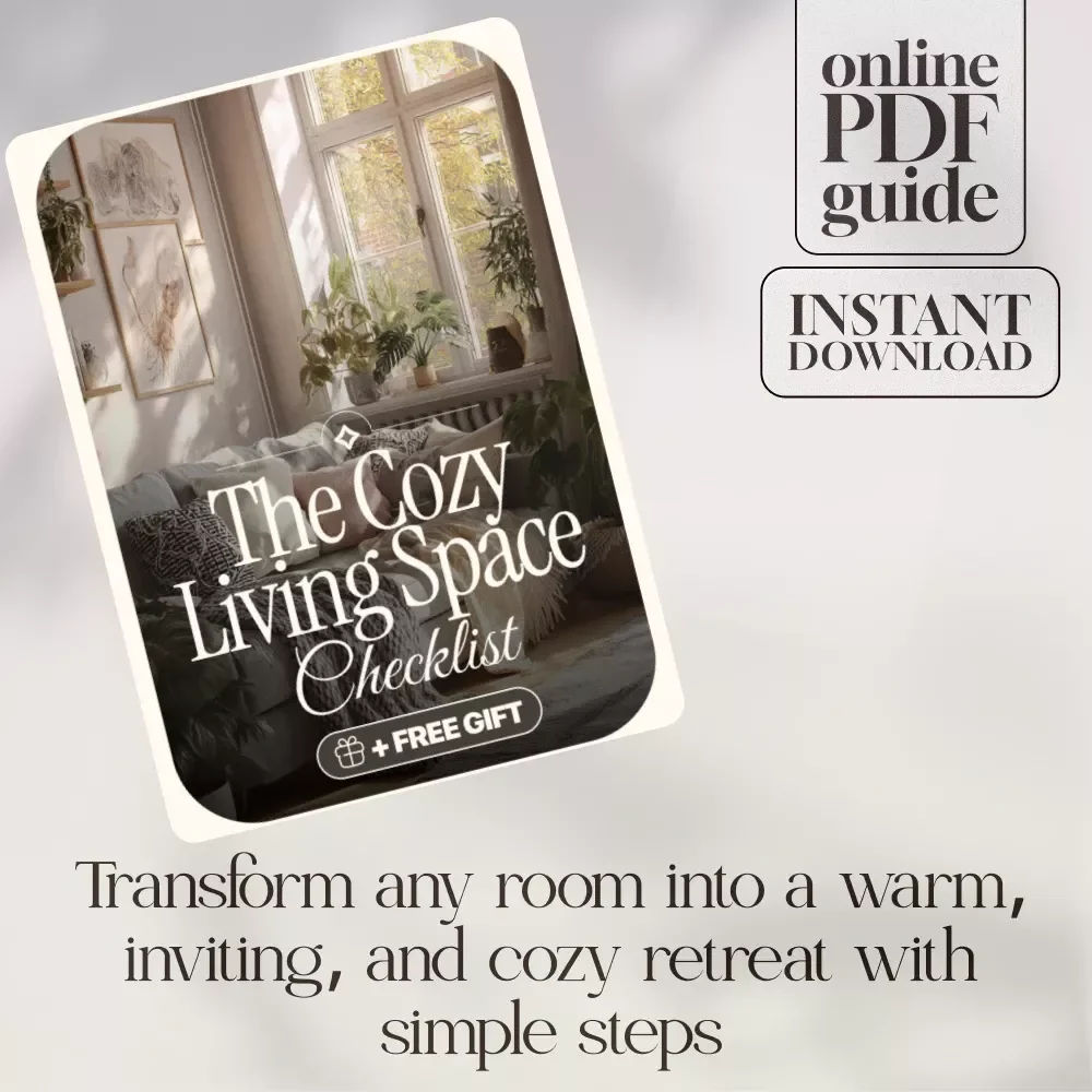 The Cozy Living Space Checklist | Printable Digital Download | Home Decor Guide for Warm & Inviting Rooms | Cozy Home Checklist