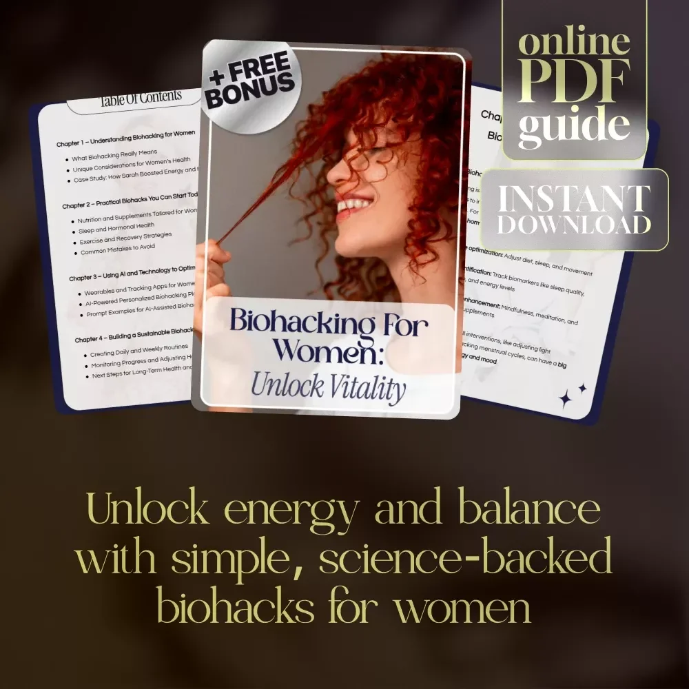 Biohacking for Women: Unlock Vitality | Digital Guide to Boost Energy, Balance Hormones & Optimize Health