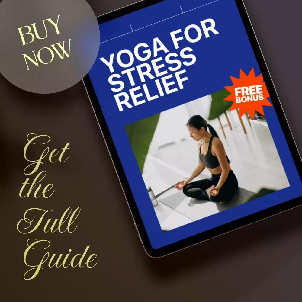 Yoga for Stress Relief | Calming Yoga Guide for Beginners | Digital Download for Relaxation & Mindfulness