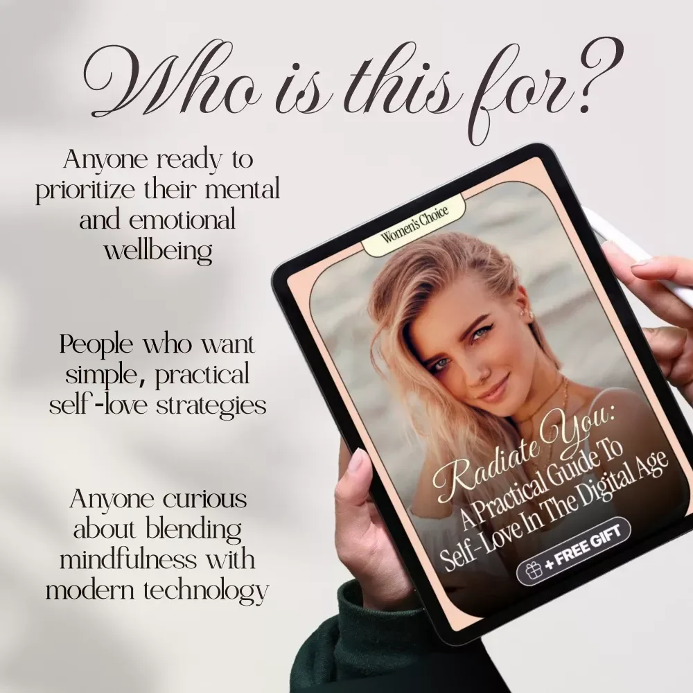 Radiate You: A Practical Guide to Self-Love in the Digital Age | Self-Love eBook | Digital Download Guide | Mindfulness, Journaling, AI Tools & Daily Practices for Confidence