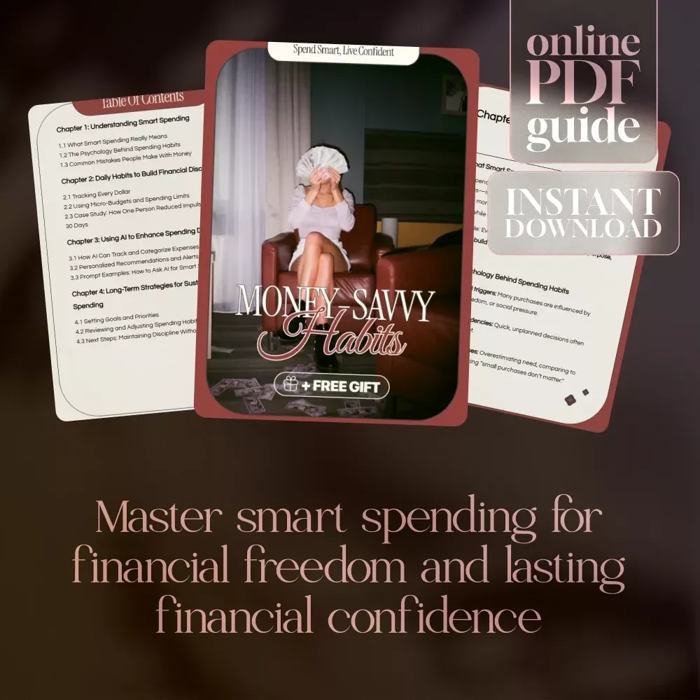 Spend Smart, Live Confident: Money-Savvy Habits Guide for Smart Spending, Financial Discipline & AI-Driven Decisions