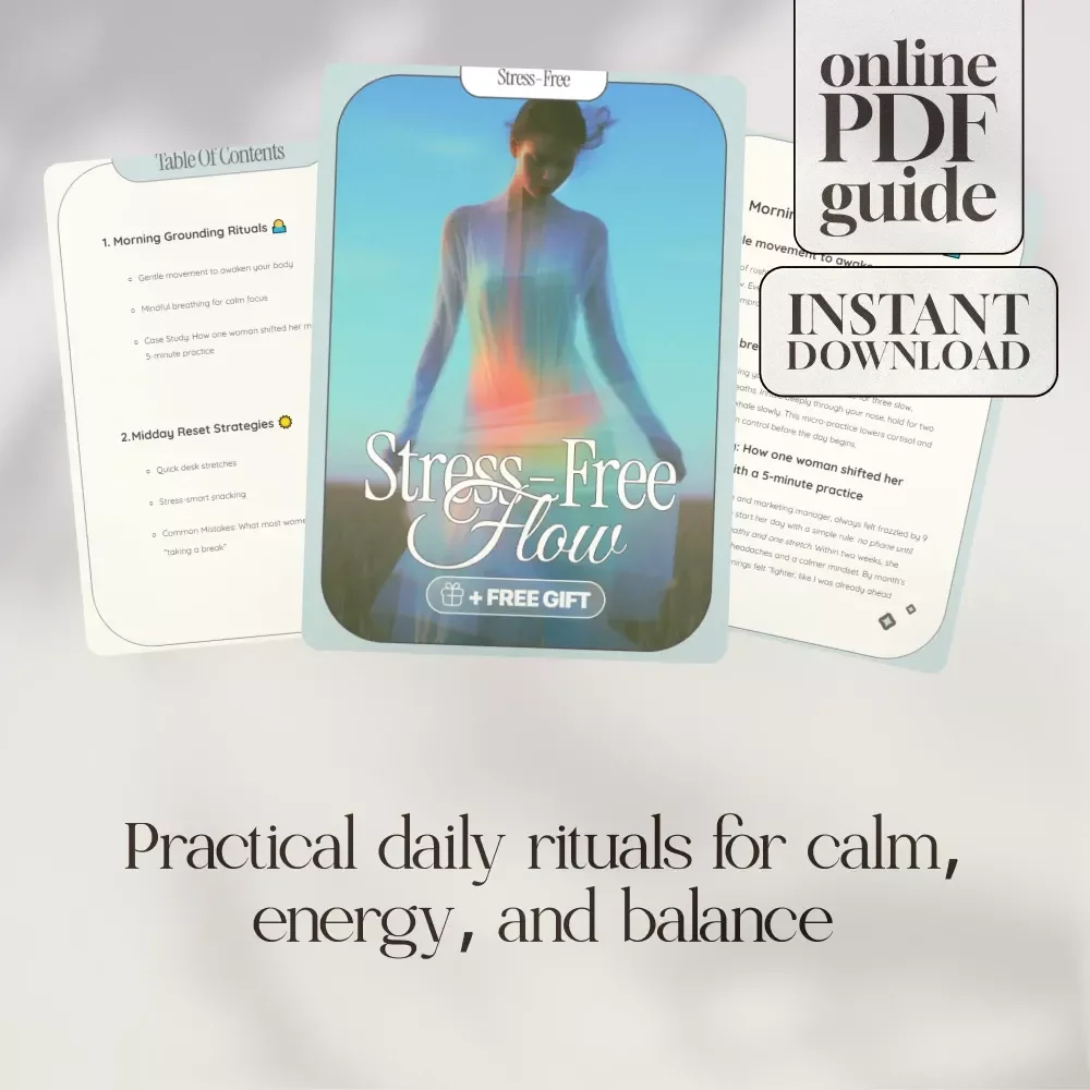 Stress-Free Flow | Morning-to-Night Stress Relief Guide | Mindful Daily Rituals, Relaxation Habits & AI Prompts
