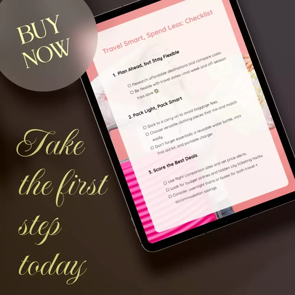Travel Smart, Spend Less: Checklist | Budget Travel Tips | Digital Download | Packing Guide | Save Money