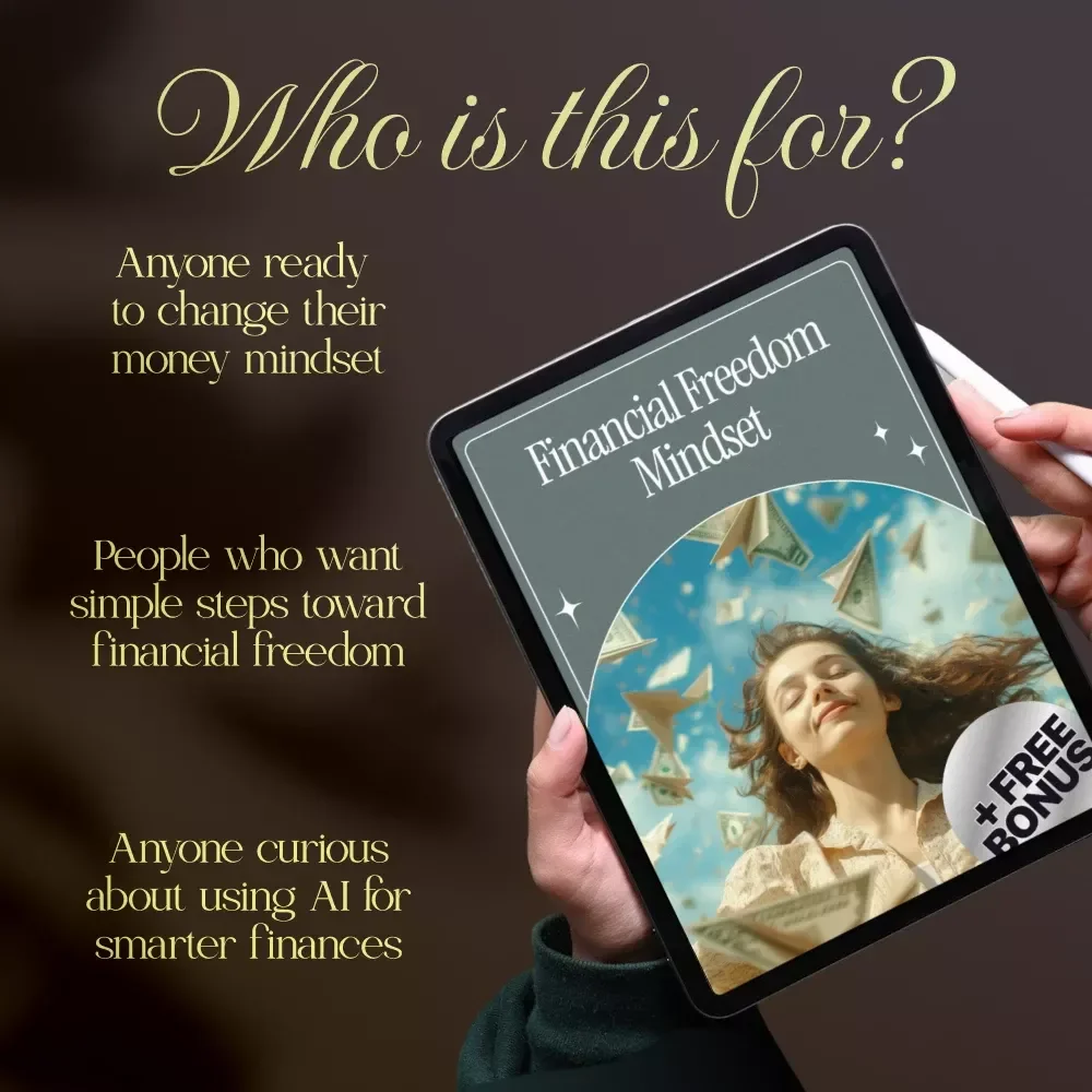 Financial Freedom Mindset Guide | Goal Setting, AI Prompts & Mistake-Proof Financial Growth Strategies for Women | Digital Download