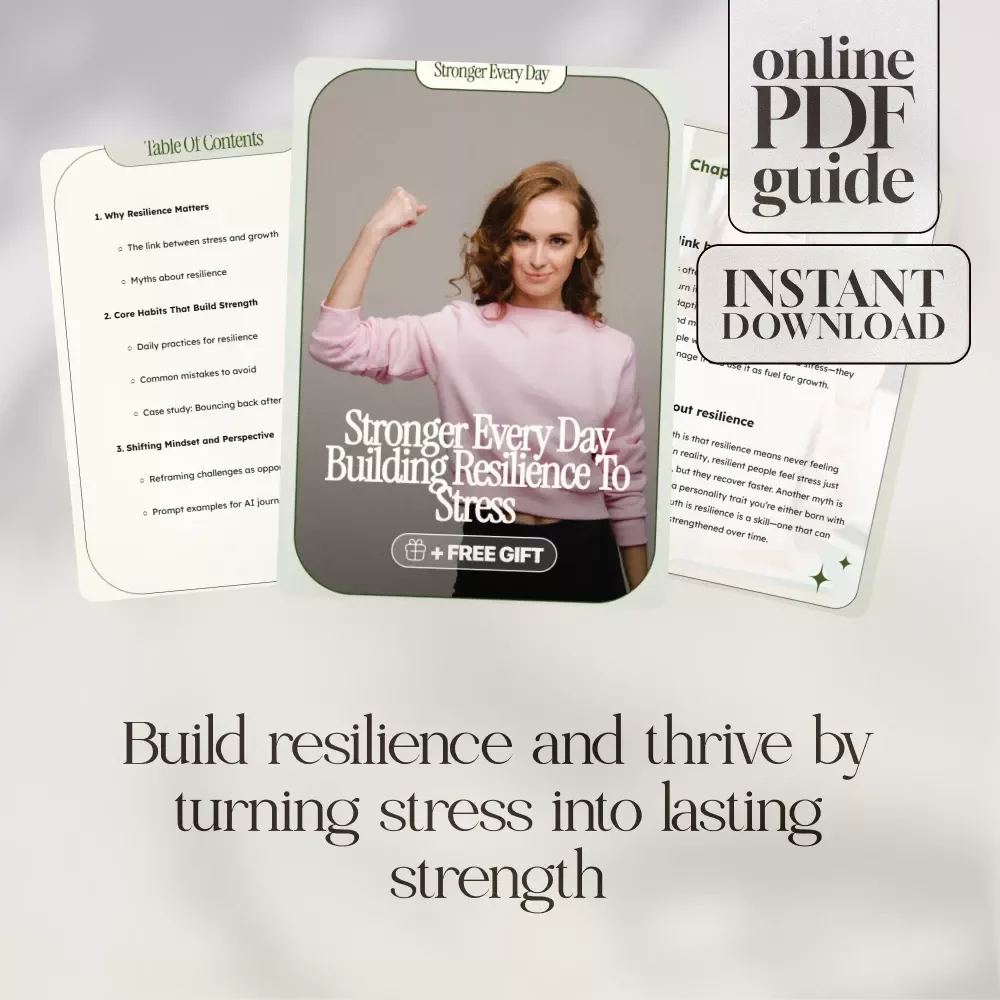 Stronger Every Day Building Resilience to Stress | Digital Guide for Personal Growth, Stress Management & Daily Practices | How to Build Resilience to Stress eBook