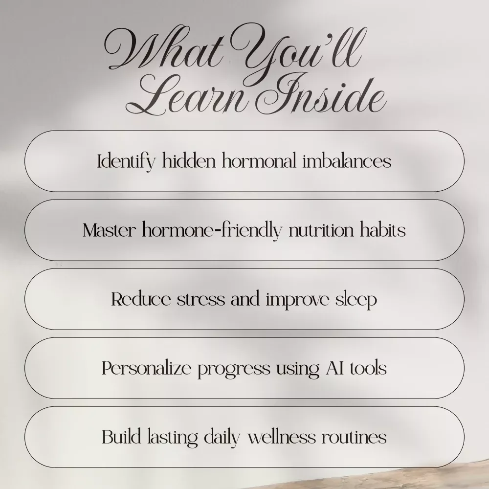Hormone Harmony: Balanced Health and Energy | Complete Guide to Balanced Hormone Health, Natural Lifestyle Tips & AI Tracking Tools