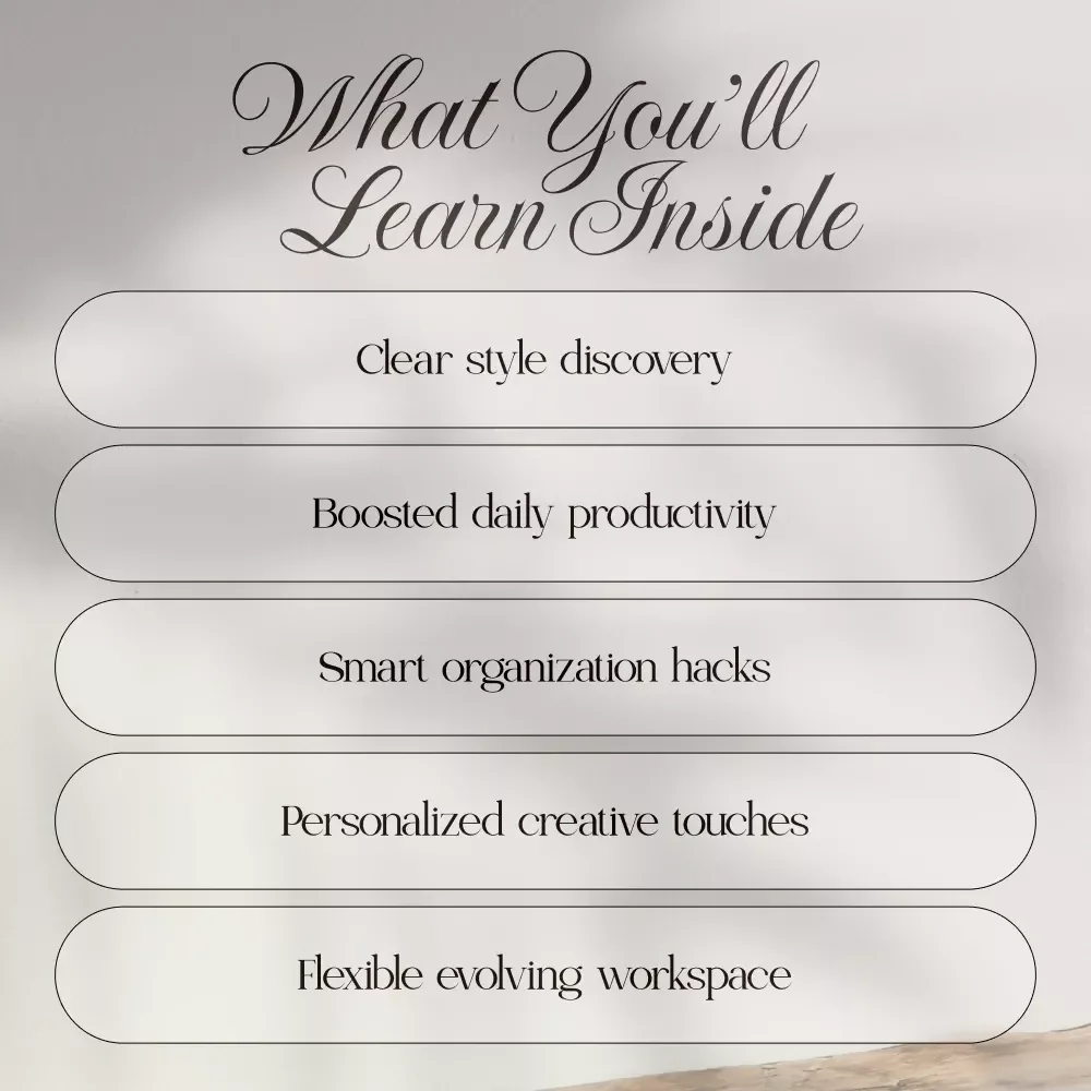 Her Space, Her Power: A Women’s Guide to Home Office Inspiration | Digital Download | eBook & Guide for Productivity, Organization, and Creativity