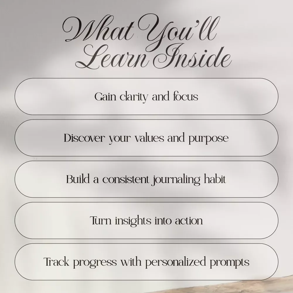 Self-Discovery Journaling Guide: Unlock Clarity, Insight & Purpose with Personalized Prompts