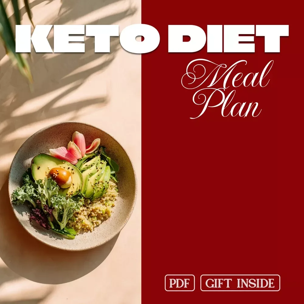 Keto Diet Meal Plan Checklist for Women | Printable Low-Carb Keto Planner | Digital Download for Beginners