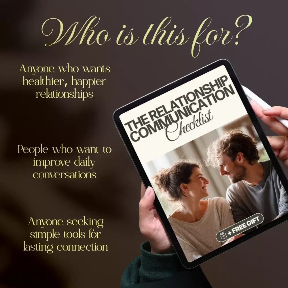 The Relationship Communication Checklist | Digital Download Guide for Couples, Partners & Personal Growth | Improve Conversations, Strengthen Bonds & Build Healthy Relationships
