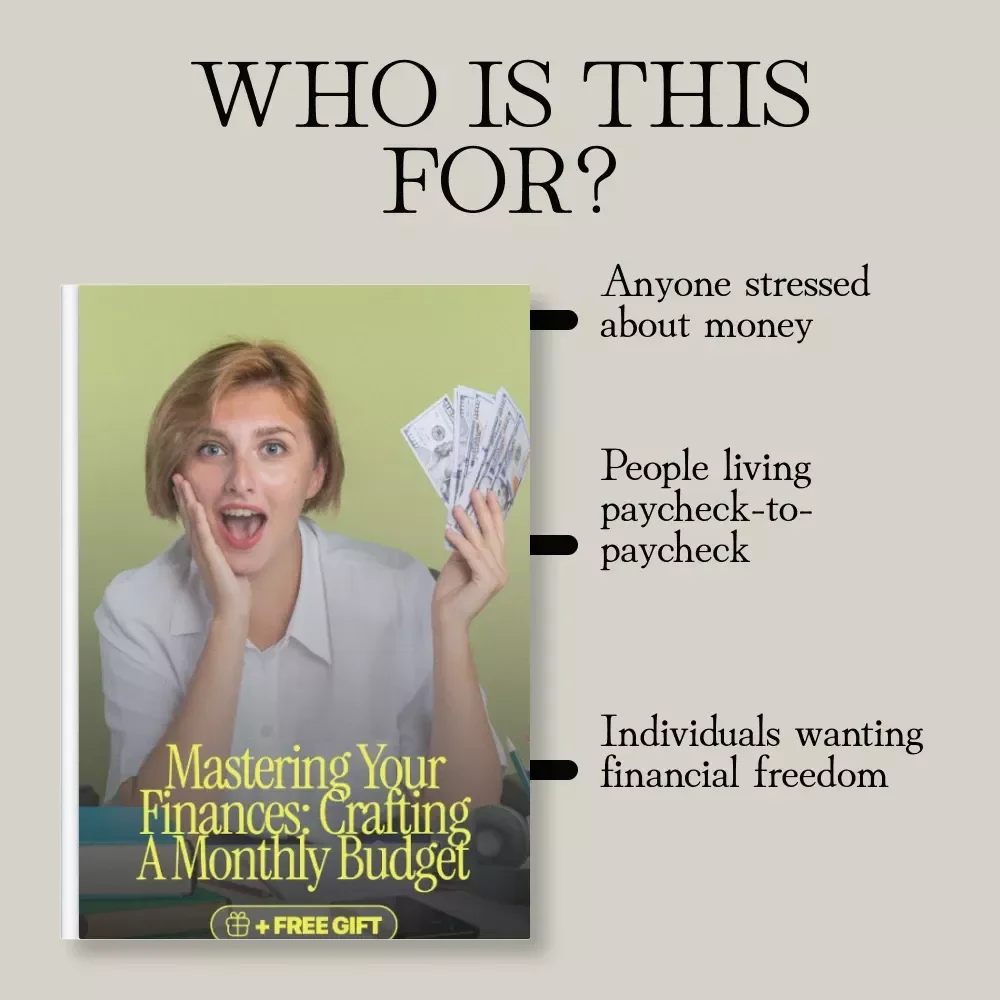 Mastering Your Finances: Crafting a Monthly Budget | Ebook Guide on How to Create a Monthly Budget | Financial Planning Digital Download