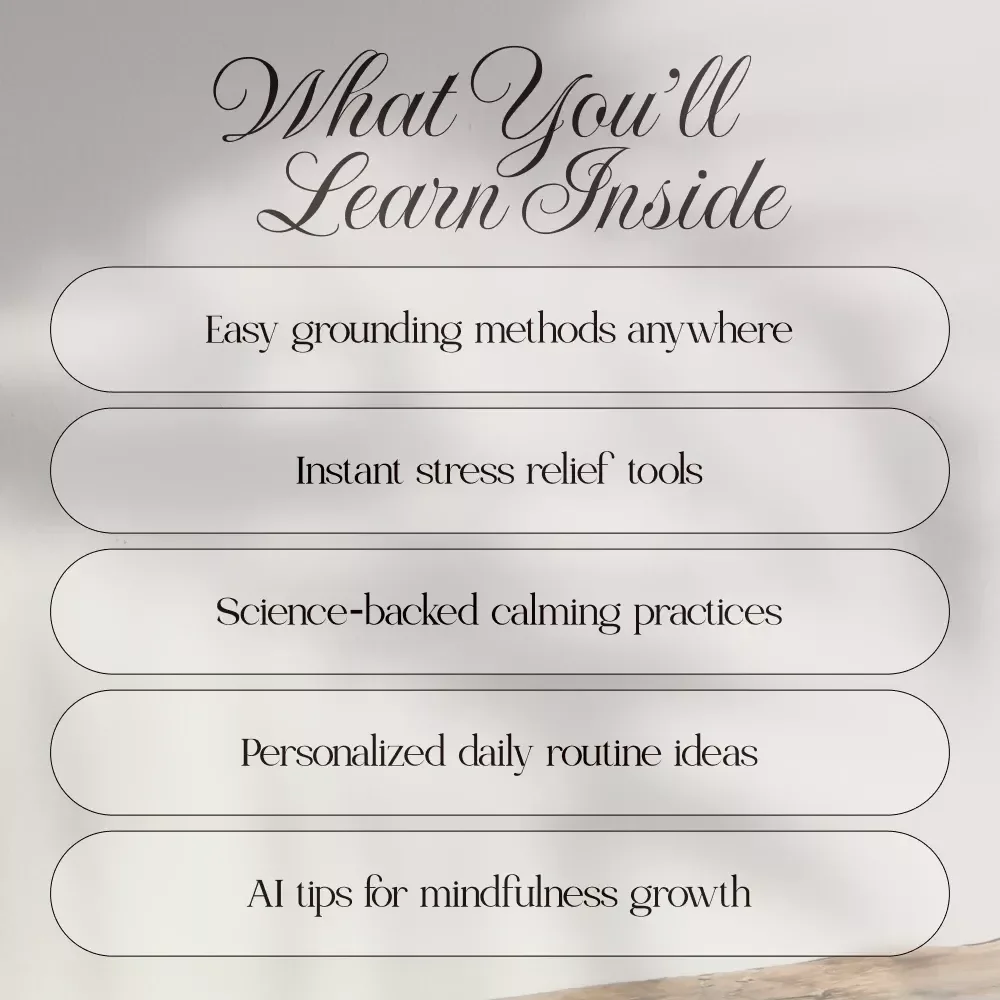Rooted & Radiant: Your Quick Guide to Instant Calm – Grounding Exercises for Instant Calm, Stress Relief & Mindful Living