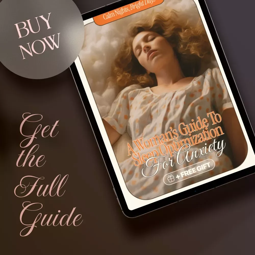Calm Nights, Bright Days: A Woman’s Guide to Sleep Optimization for Anxiety | Digital eBook for Better Sleep, Relaxation & Stress Relief