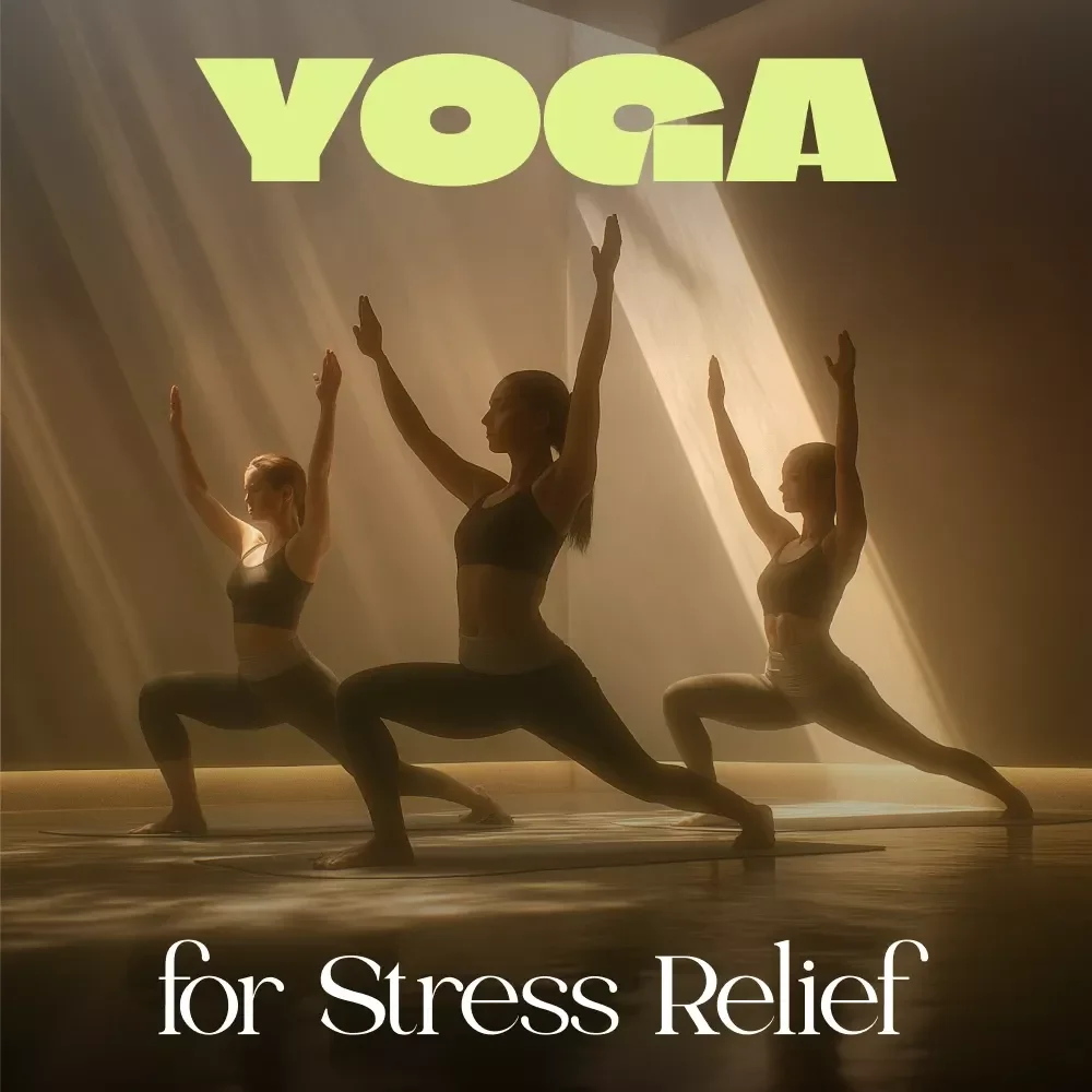 Yoga for Stress Relief | Calming Yoga Guide for Beginners | Digital Download for Relaxation & Mindfulness
