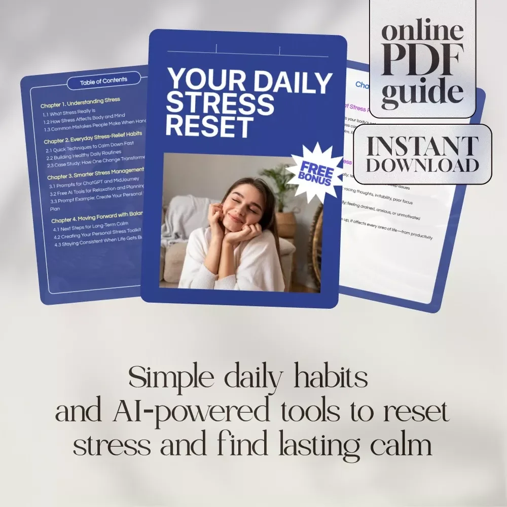 Your Daily Stress Reset Guide | How to Manage Stress Effectively with Practical Habits, AI Tools & Daily Routines