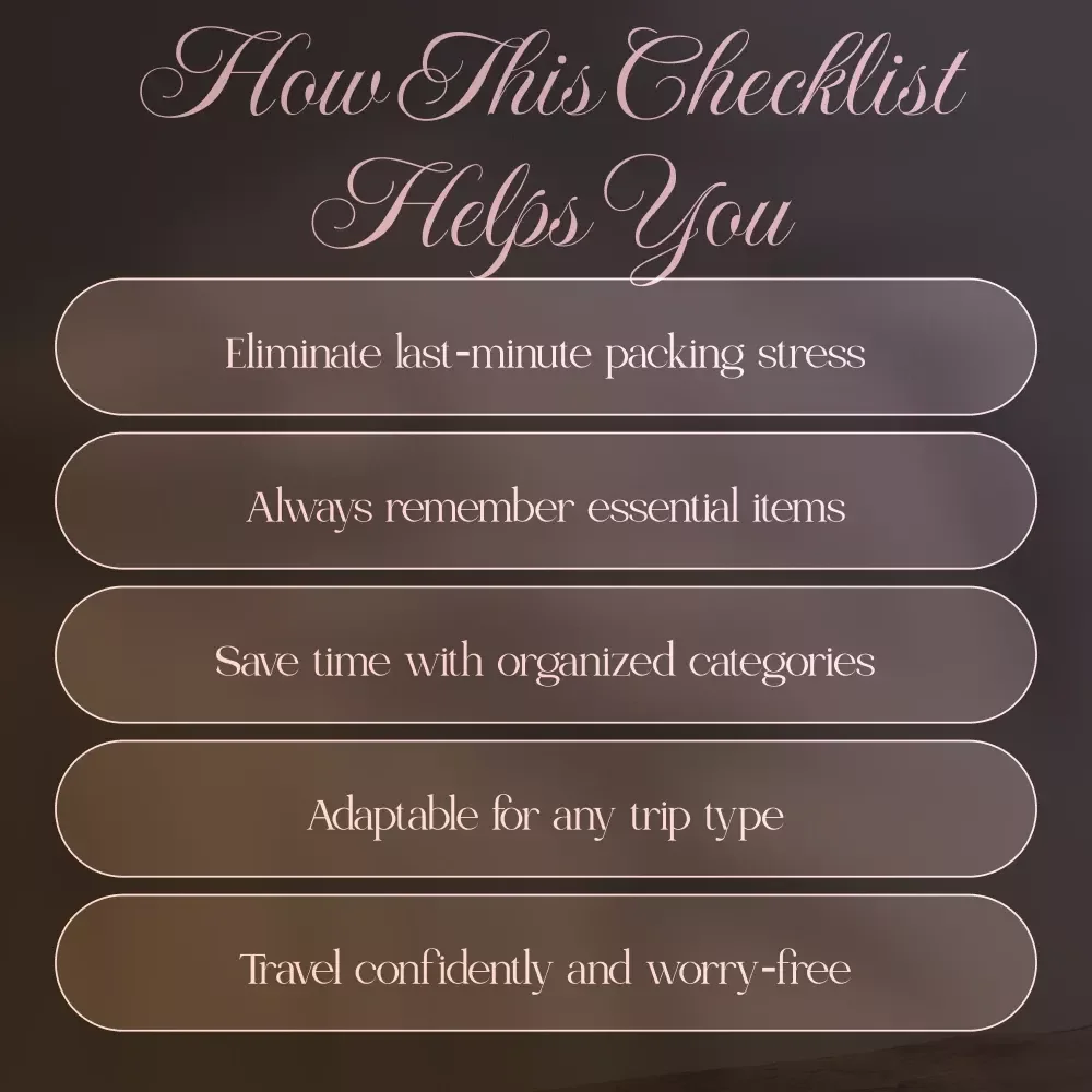 The Ultimate Travel Packing Essentials Checklist | Digital Download eBook Guide for Stress-Free Trips, Vacation, Business Travel & Adventure Planning