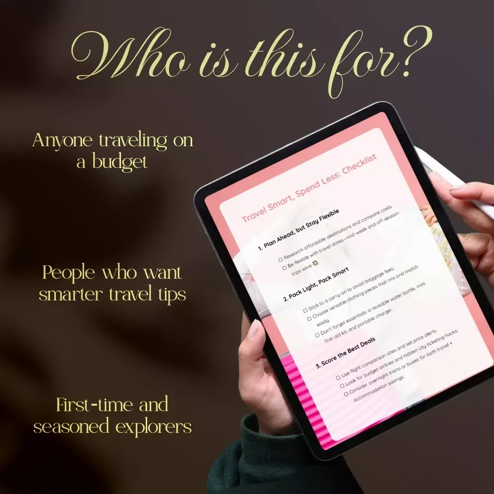 Travel Smart, Spend Less: Checklist | Budget Travel Tips | Digital Download | Packing Guide | Save Money