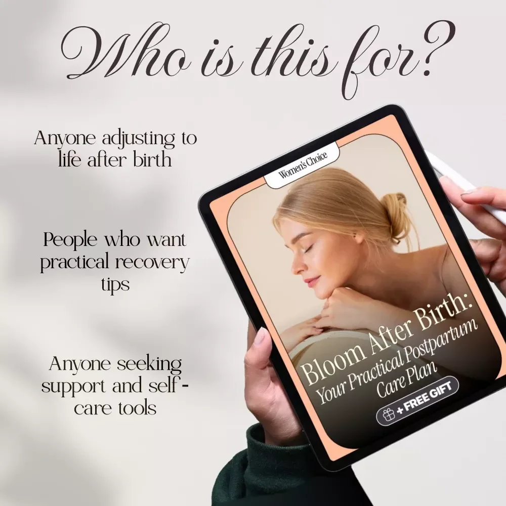 Bloom After Birth: Your Practical Postpartum Care Plan | Postpartum Recovery Guide, New Mom eBook, Digital Download Checklist for Healing