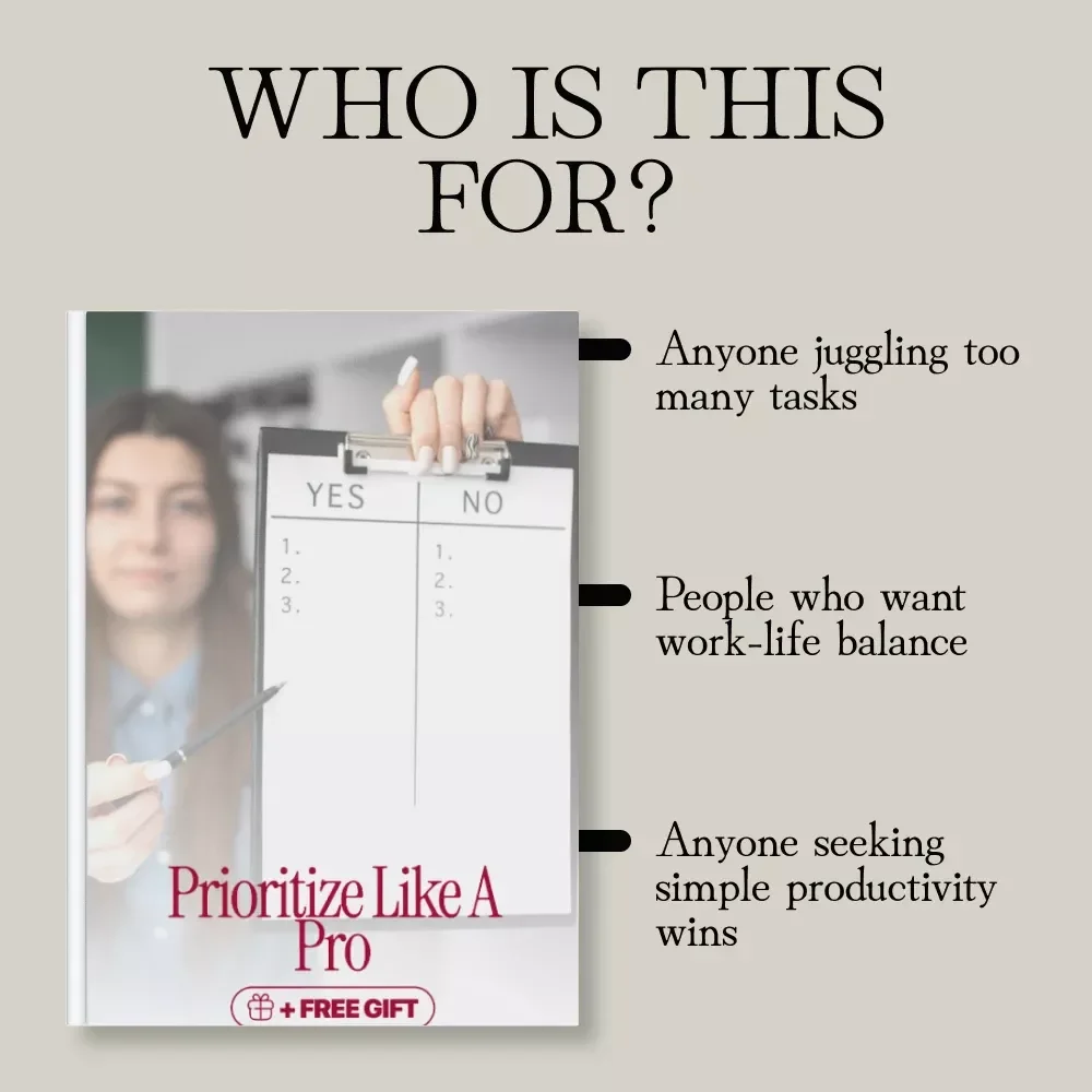 Prioritize Like a Pro | Task Prioritization Quick Guide | Digital Download Productivity eBook for Women