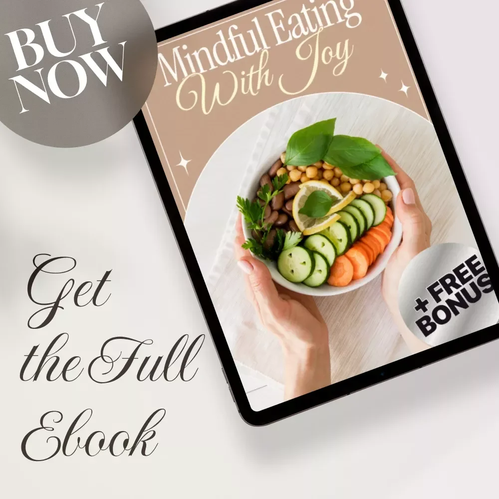 Mindful Eating with Joy | Mindful Eating eBook Guide for Building Healthy Habits, Balanced Nutrition & Mindful Meal Planning