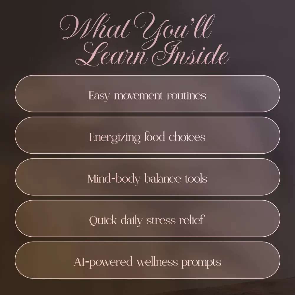 Active Lifestyle Habits | Wellness Guide for Women | Daily Movement, Balanced Eating & Mind-Body Connection | Digital Download