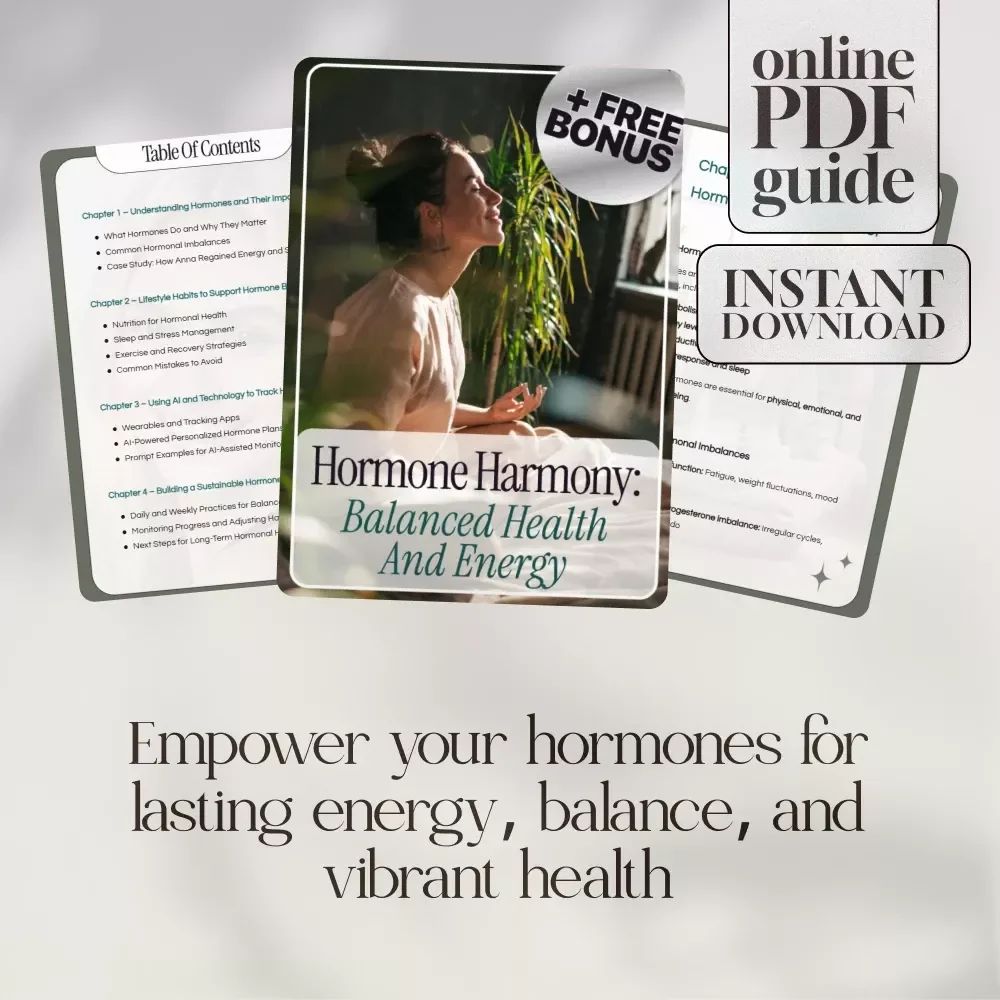Hormone Harmony: Balanced Health and Energy | Complete Guide to Balanced Hormone Health, Natural Lifestyle Tips & AI Tracking Tools