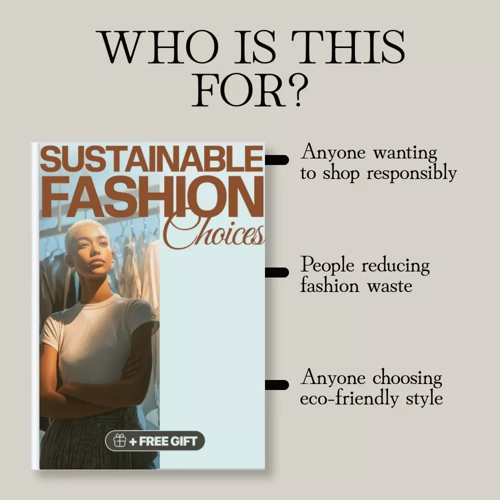 Sustainable Fashion Choices Guide | Eco-Friendly Wardrobe & Conscious Shopping Digital Download