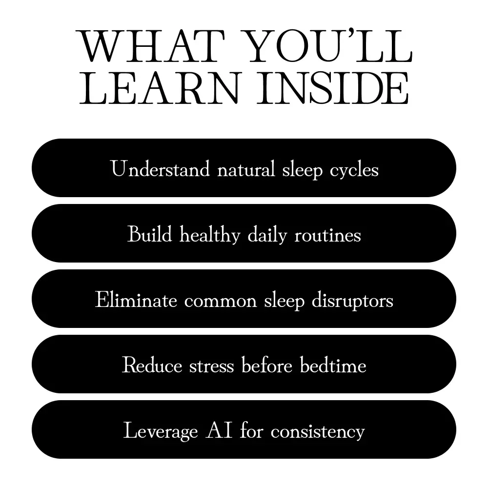 Dream Better Tonight | Sleep Hygiene Tips Guide for Deep Restful Sleep, Bedtime Routine Planner, Digital Download eBook for Better Sleep