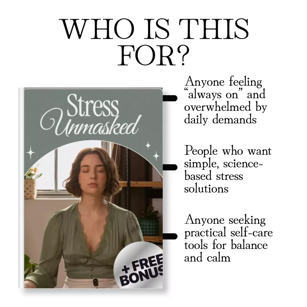 Stress Unmasked | Stress Management Guide for Women | Digital Download Self-Care eBook with AI Prompts & Wellness Checklist
